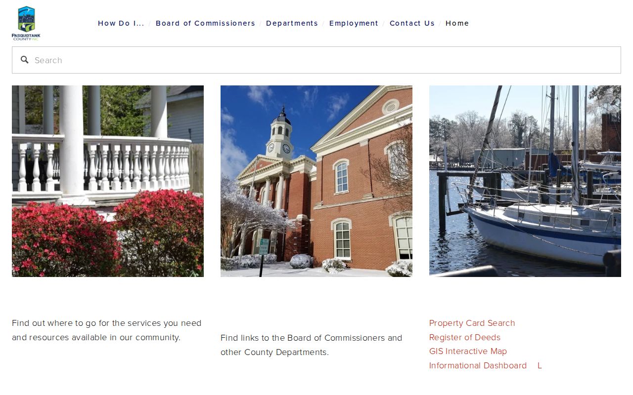 Pasquotank County official website gateway
